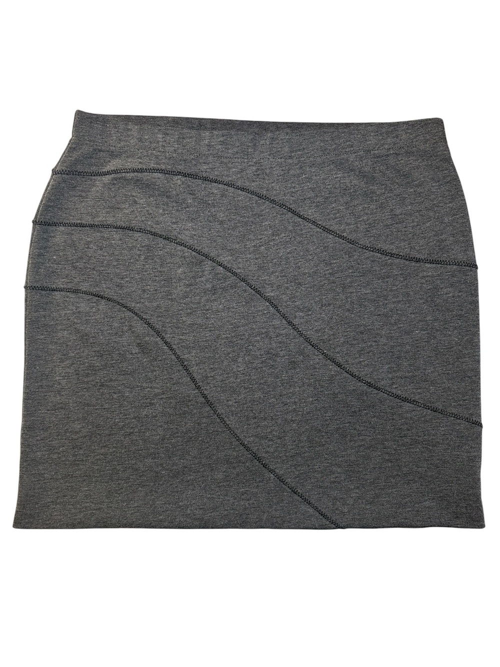 Simply Vera Vera Wang Dark Gray Stretch Pencil Straight Skirt Size Large EUC